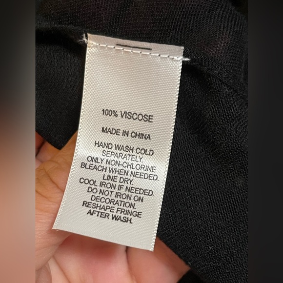 Moss Rose Women Beach Colorful Tassel Oversized Casual Beachwear Cover-up Sz OS - Picture 8 of 9